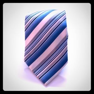 Blue, White, & Silver Tie